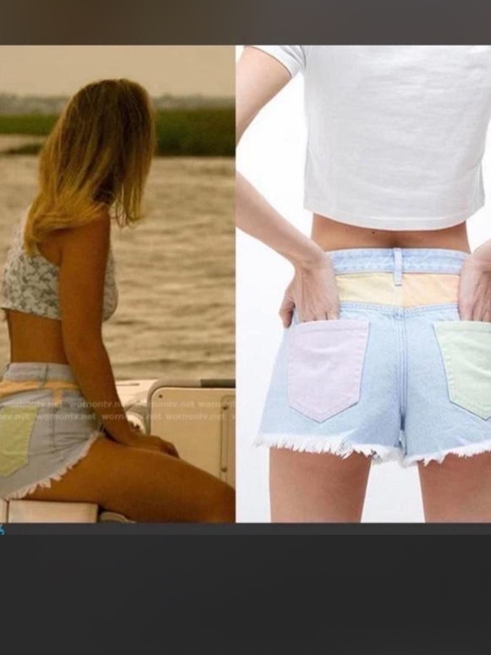 ASO Sarah Cameron in Outer Banks Pacsun High Rise Festival Short Pastel